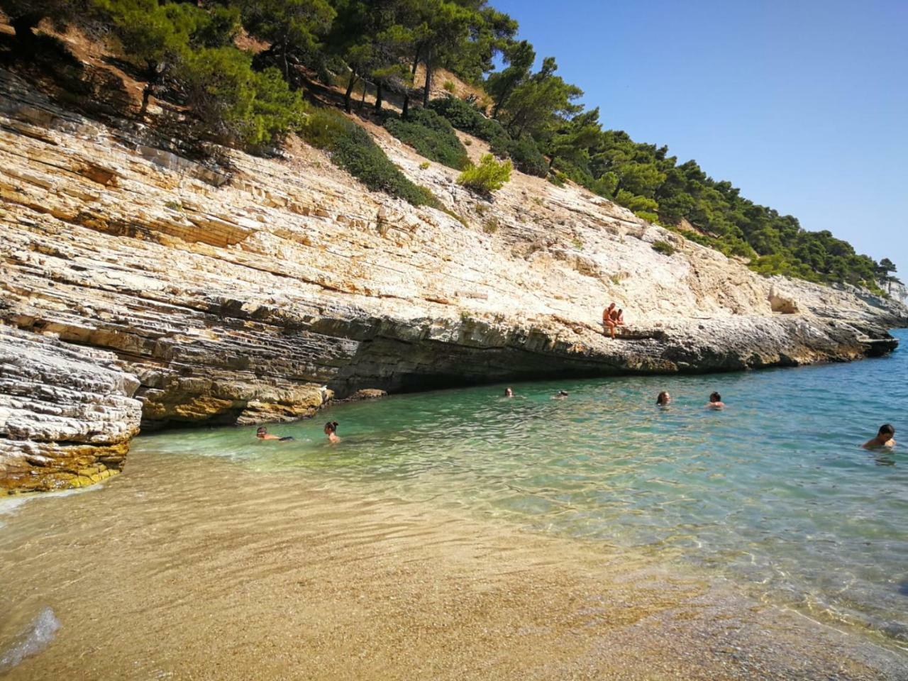 Villa Cala Della Pergola Vieste Bagian luar foto